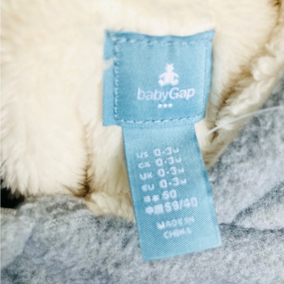 NEW Gap Sherpa Hooded Winter Outerwear for Newborn Baby 0-3 Months - Picture 8 of 9